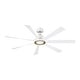 preview thumbnail 2 of 17, Fanimation Lenzi 60 inch Indoor/Outdoor Smart Ceiling Fan with LED Light Kit and Remote