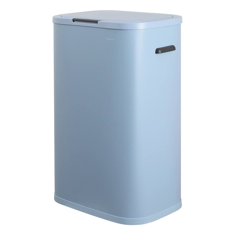 happimess Tammi Kitchen 14.5-Gallon Slim Metal Push Button Trash Can