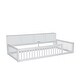 preview thumbnail 6 of 27, Twin XL Size Wood Floor Bed, Multifunctional Kids Bed Frame with Bedside Storage Cabinets and USB Ports