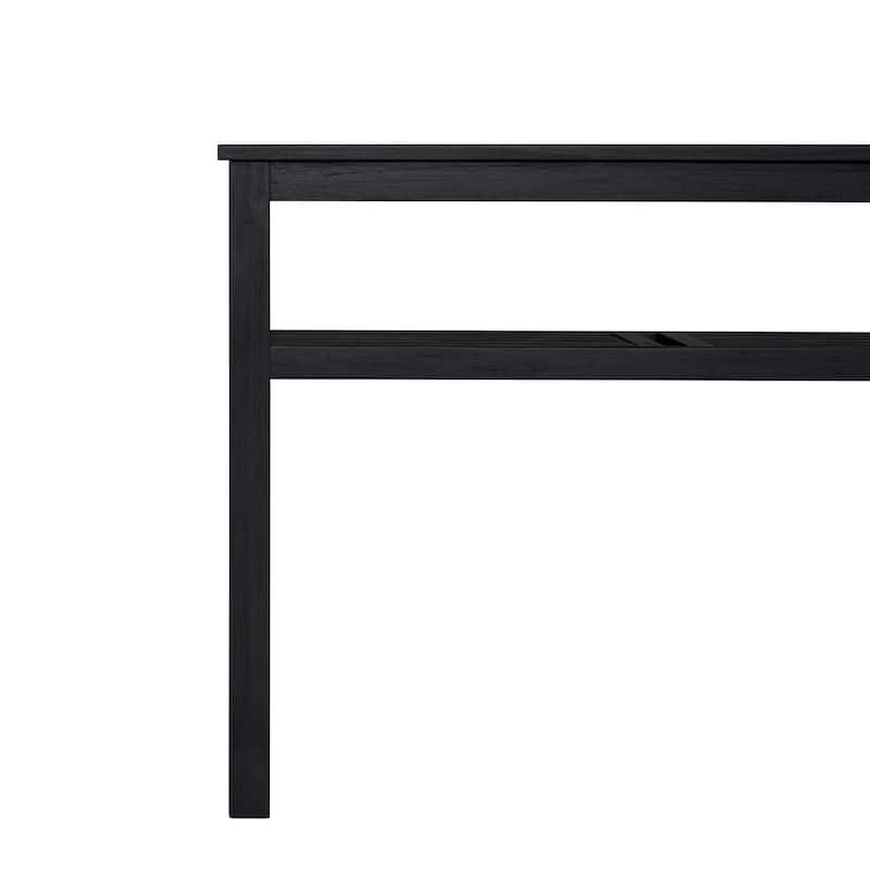 NPD Furniture Tiburon Acacia Wood Console Table with Shelf
