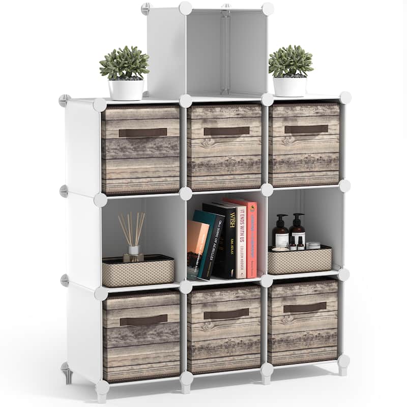 Sorbus Cube Storage Organizer – Waterproof Cubby Shelf for Closet, Toys, Books, Shoes, Décor – Space-Saving Bookshelf