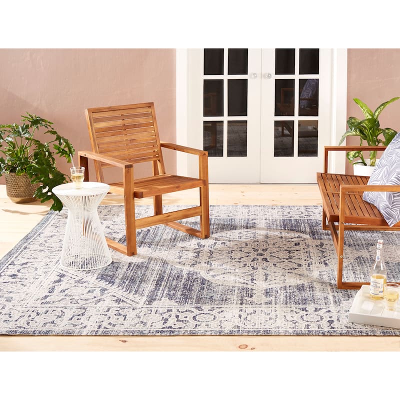 Nicole Miller Patio Sofia Magnolia Area Rug