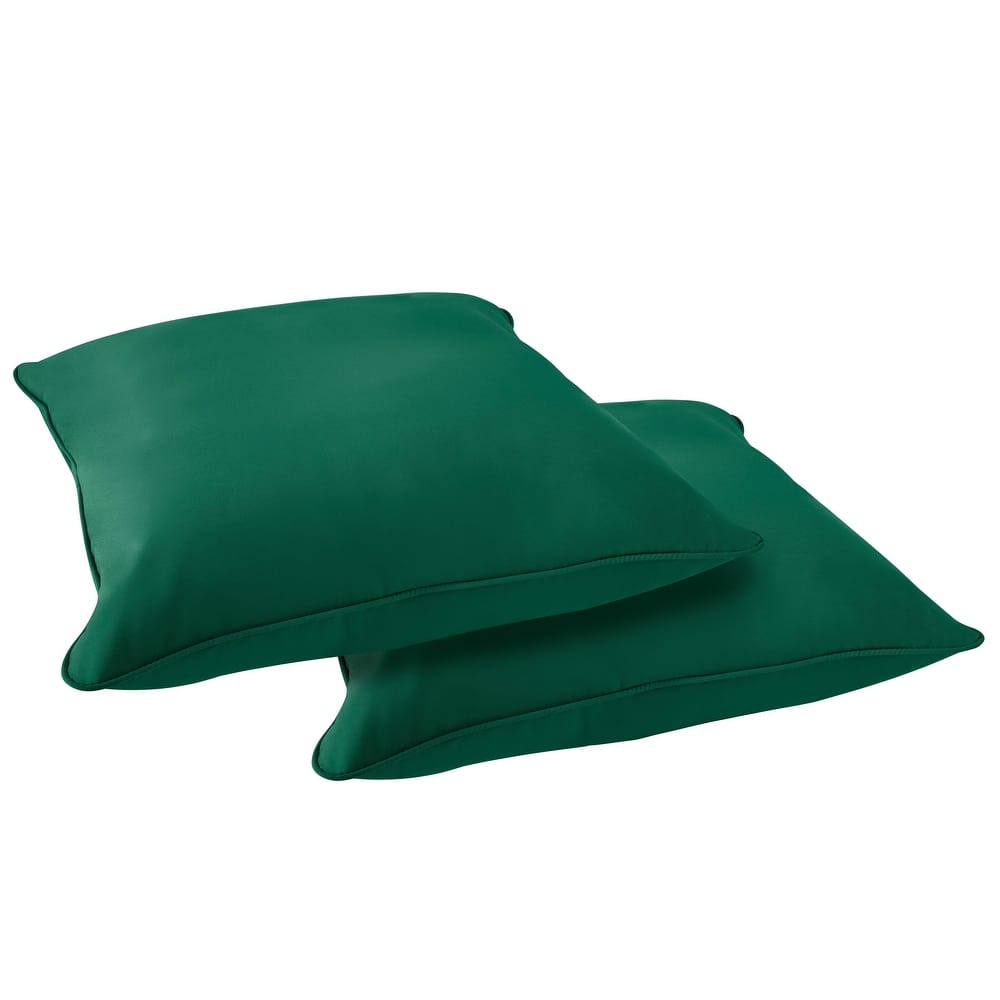 Sorra Home Sunbrella Outdoor Corded Floor Pillow Set of 2