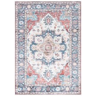 SAFAVIEH Arizona Winfrieda Machine Washable & Slip Resistant Rug - Bed ...