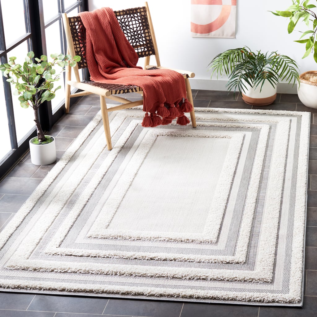 SAFAVIEH Cottage Leontien Indoor/ Outdoor Border Rug