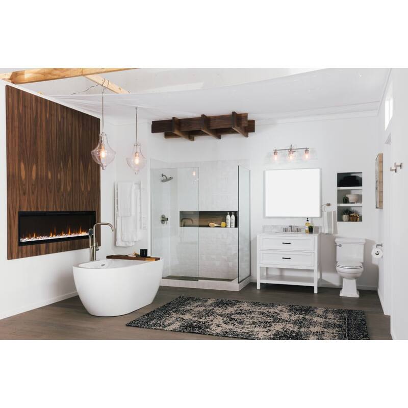 Miseno MNO6030SFSO 59" Free Standing Acrylic Soaking Tub with Center