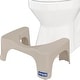 preview thumbnail 1 of 3, The Original Bathroom Toilet Stool, Curve Lightweight with Sleek and Modern Design, 7" - 7 inch Taupe