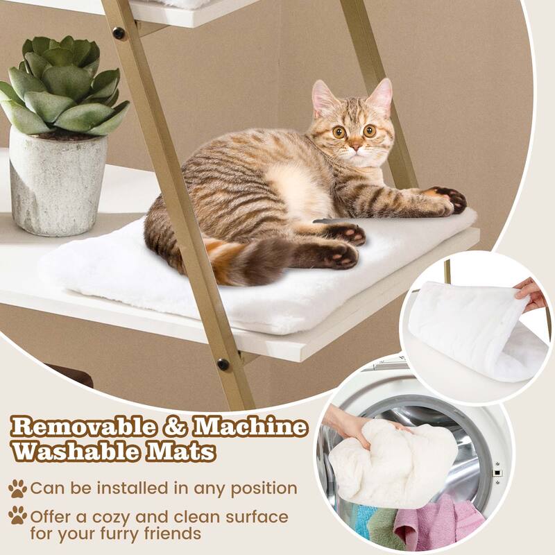 Petsite Large Cat Litter Box Enclosure 2-in-1 Hidden Cat Washroom - See Details