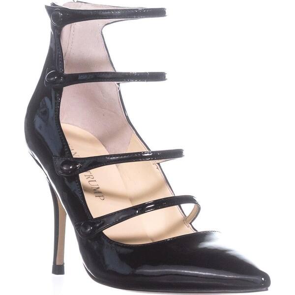 Shop Ivanka Trump Dritz Strappy Pumps Black Patent Overstock 21871794
