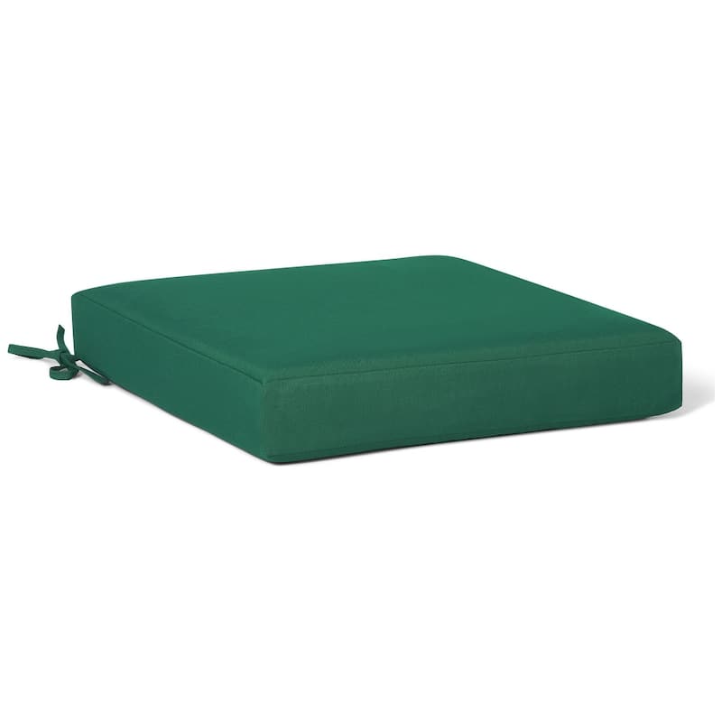 Fading Free All Weather Outdoor Patio Seat Cushions (Set of 2) - Without Welt