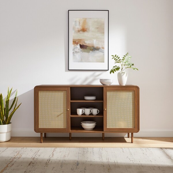 NORAsフレーム 真鍮パネル4枚 ケース付 フルセット Crosley Nora Sideboard - 15.75