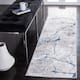 SAFAVIEH Amelia Fietje Modern Abstract Distressed Rug - 2' x 14' Runner - Grey/Blue
