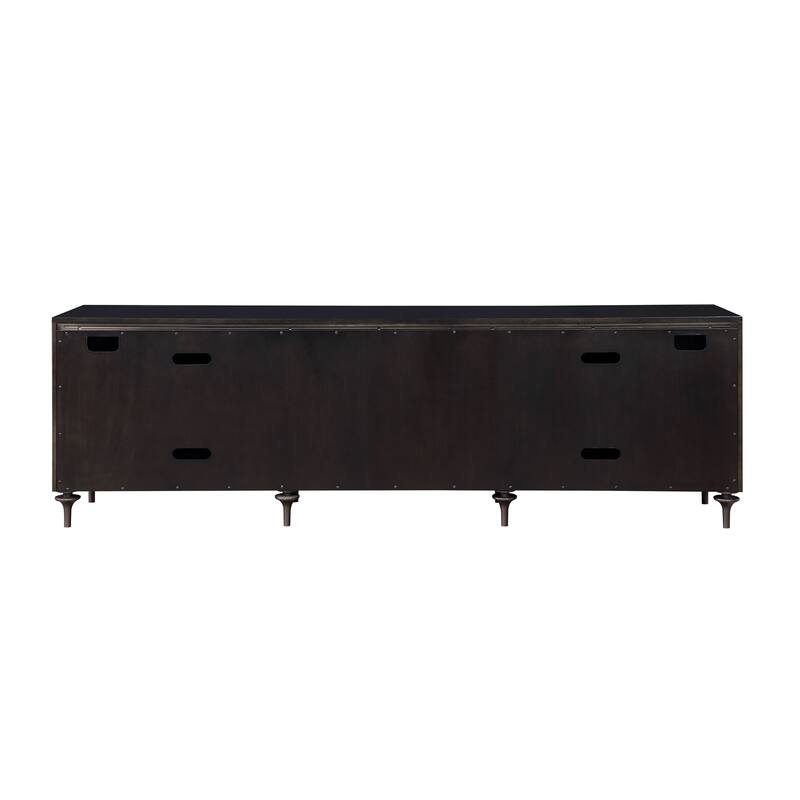 Diya Forged Bronze & Espresso Finish Console Cabinet