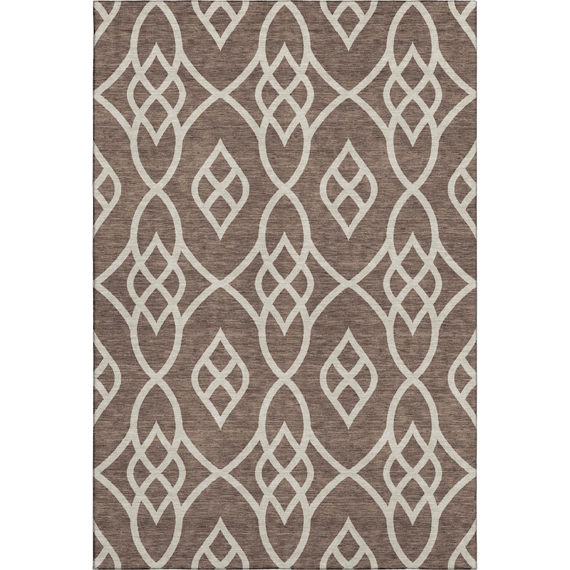 Premium Washable Super Soft Transitional Scroll Mayfield Rug