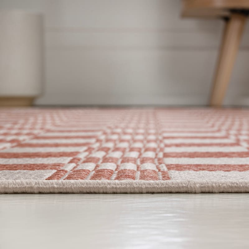 JONATHAN Y Maribel Traditional Cottage Checkerboard Green/Cream Indoor/Outdoor Area Rug