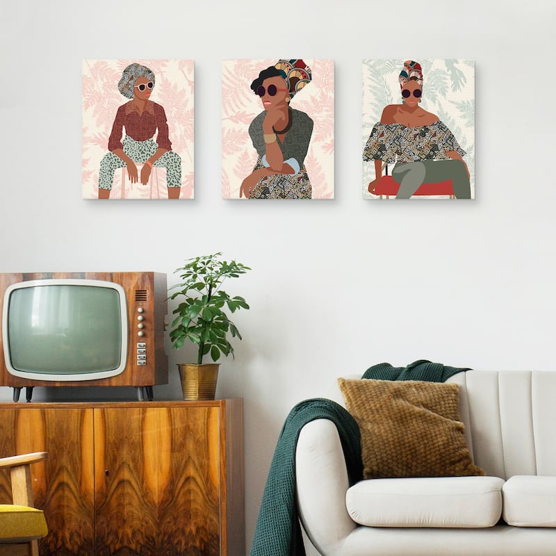 Pattern Panache I-III Canvas Art Prints