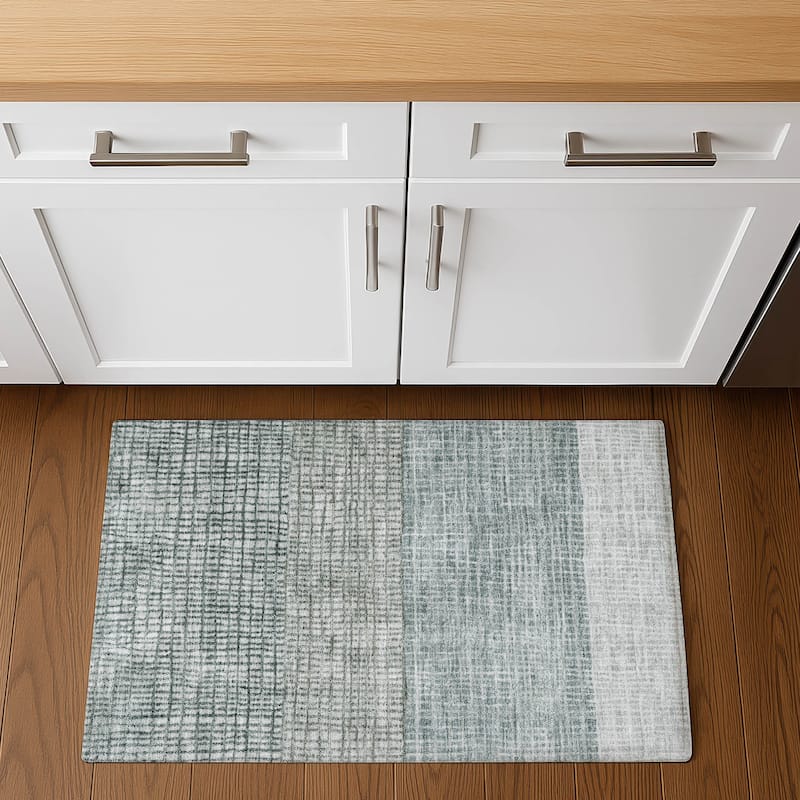 Premium Washable Super Soft Modern Ombre Mayfield Rug - 1'8" x 2'6" - Aqua