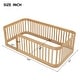 preview thumbnail 27 of 34, Wooden Floor Bed Frame Toddler Bed with Fence Guardrails, Twin/Full Size Montessori Bed Floor Platform Bed for Kids
