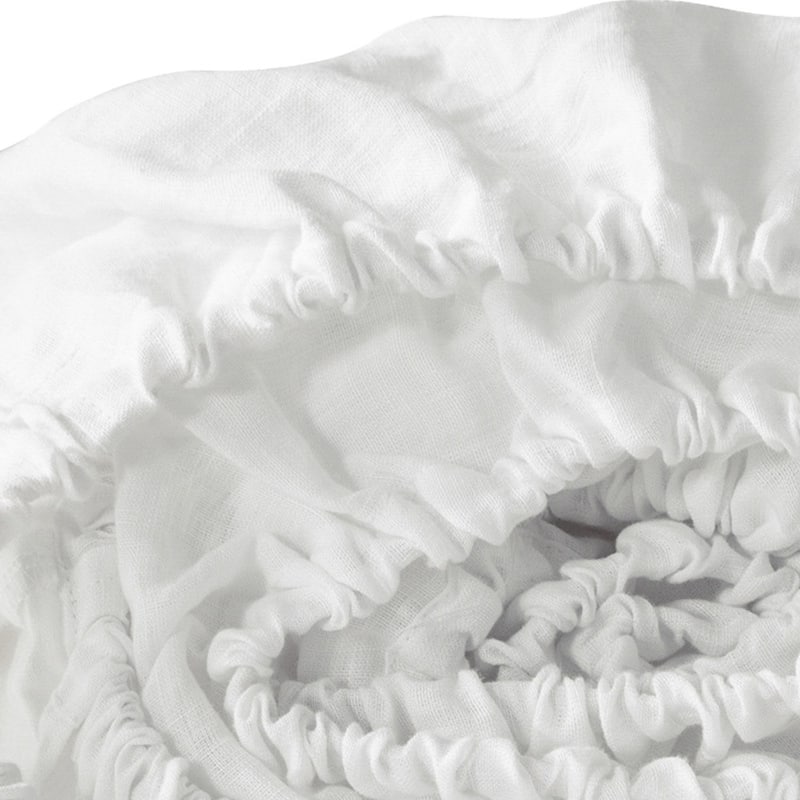 White Linen Queen Fitted sheet