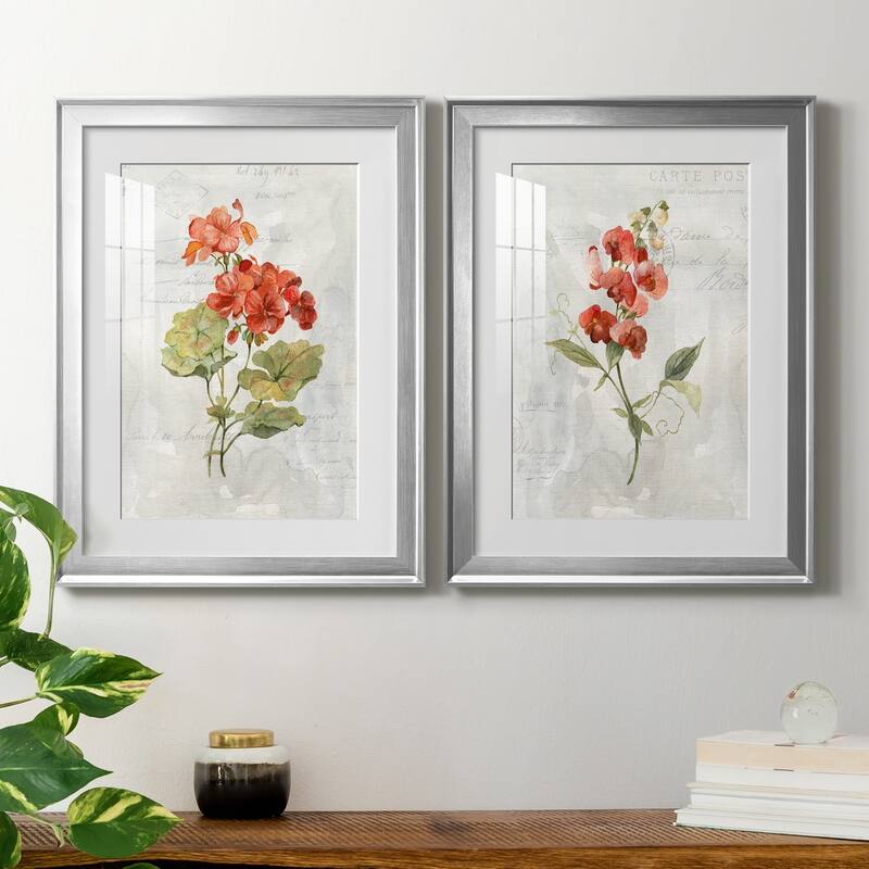Linen Geranium Premium Framed Print - Ready to Hang