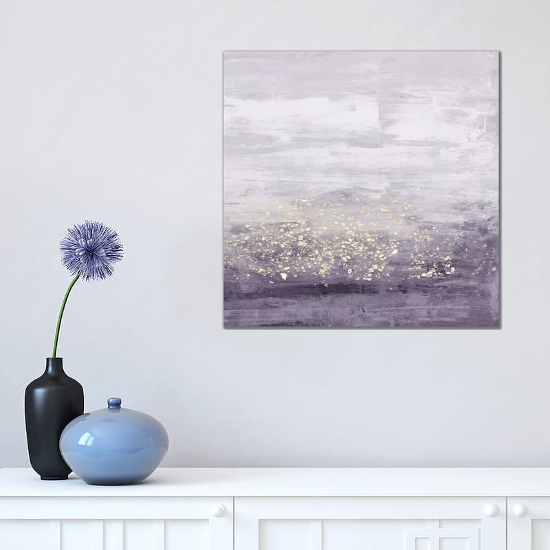 iCanvas 'Amethyst Glitter I' by Jennifer Goldberger Canvas Print - 18x18x1.5