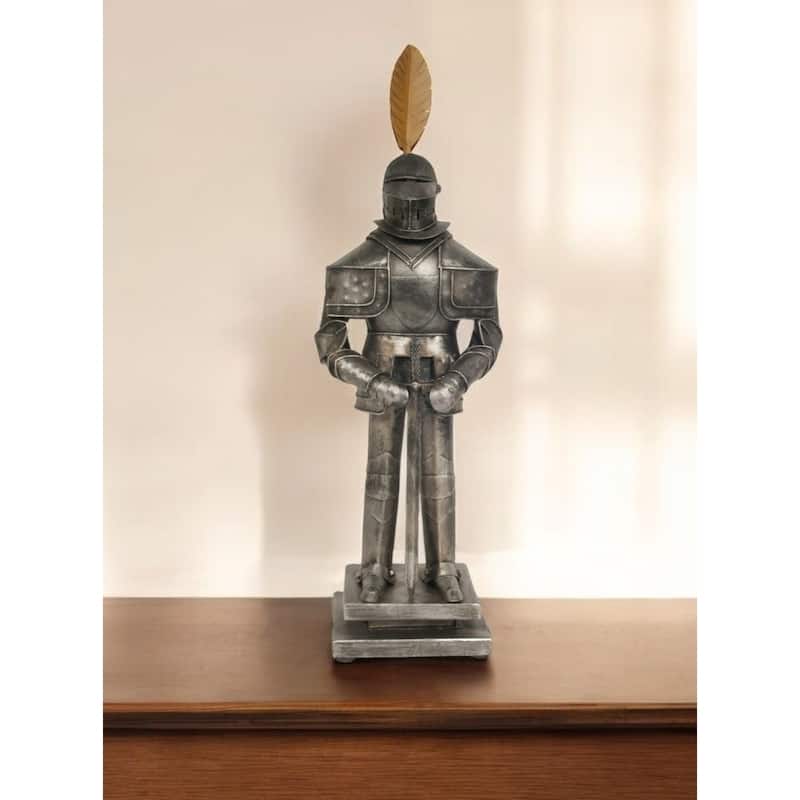 HomeRoots Medieval Armor Suit Tin Antique Decor - 4.75' X '21' X '6.5 - 4.75' X '21' X '6.5