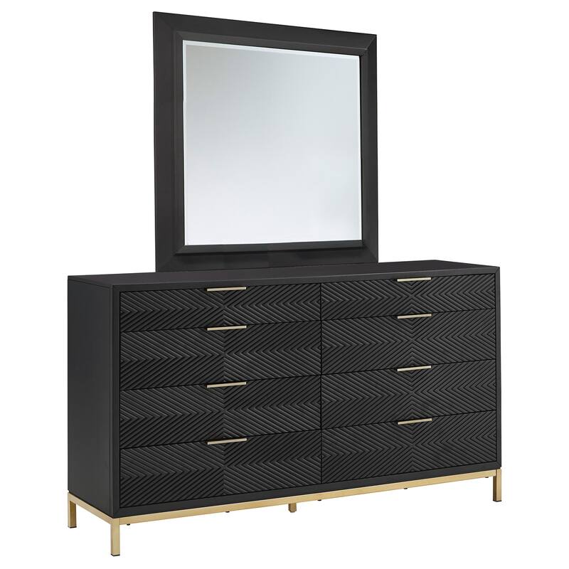 Elea Carved Chevron Bedroom Set by iNSPIRE Q Bold