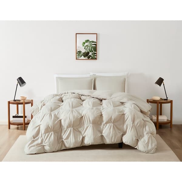 slide 2 of 6, Truly Soft Cloud Puffer Comforter Set Beige - Full - Queen