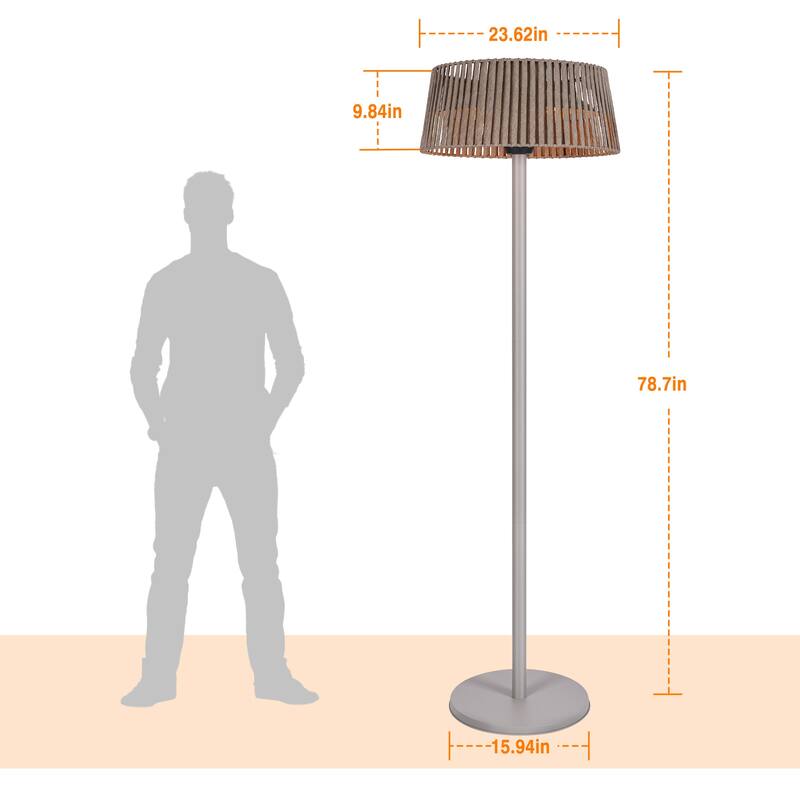 1500W Halogen Standalone Portable Indoor and Outdoor Patio Heater