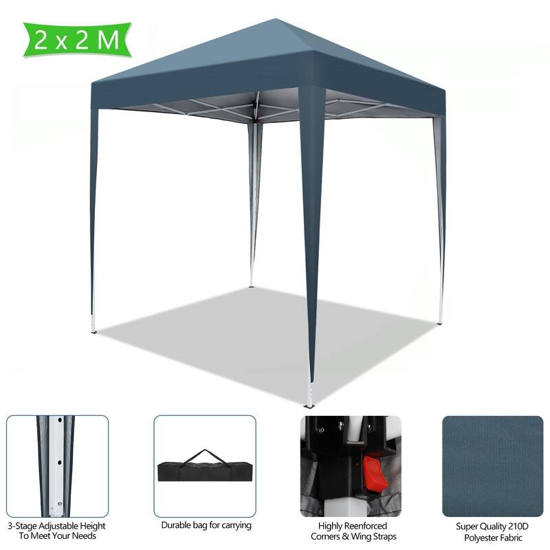 10 ft. x 10 ft. Green Straight Leg Pop-Up Canopy