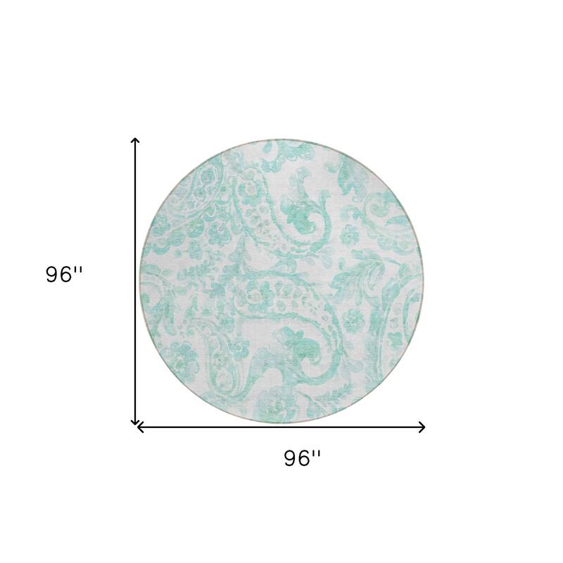 HomeRoots Paisley Transitional Rectangle Outdoor Rug