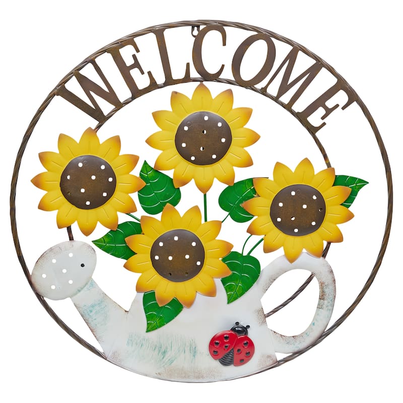 Large Round Sunflowers in Gardening Can Welcome Decor