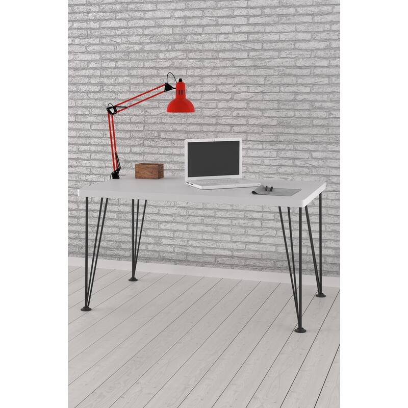 Wood Base With Metal Legs Study Desk