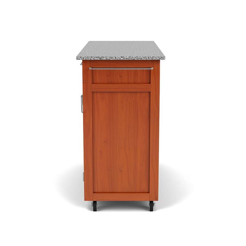 Homestyles Create-A-Cart Brown Wood Kitchen Cart - 49" x 18" x 35"