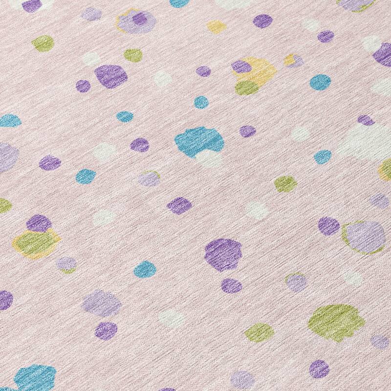 Machine Washable Indoor/ Outdoor Contemporary Sheinelle Chantille Rug