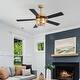 preview thumbnail 57 of 56, 52" Reversible 5-Blade Caged Ceiling Fan with Light and Remote