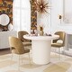 preview thumbnail 14 of 18, Swell Velvet Upholstered Dining Chair Single - Cognac - Dining Height