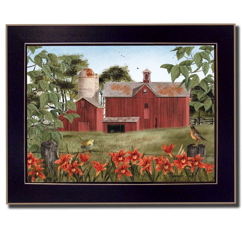 TrendyDecor4U Contemporary "Summer Days" Framed Print Wall Art by Billy Jacobs