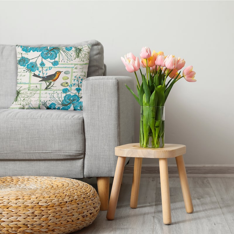 Singing Bird Decorative Throw Pillow