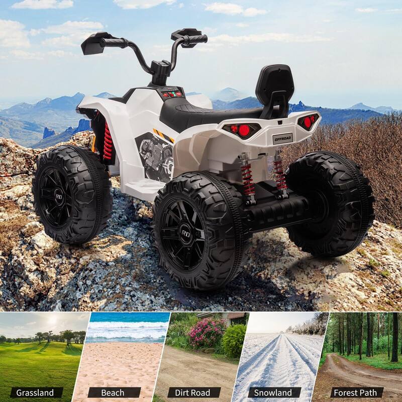 24V Ride on ATV for Kids, 2 Seater Electric Quad Car