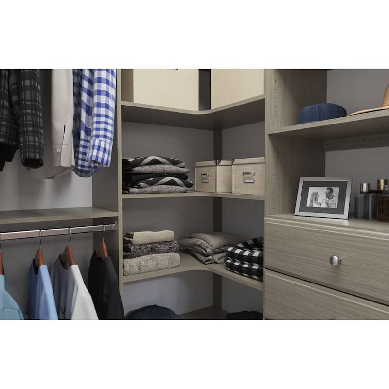 Easy Track Ultimate Corner Laminate Closet Kit