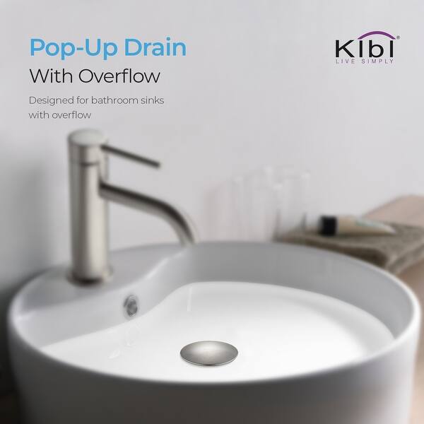 Shop Bathroom Sink Drain With Overflow Vanity Sink Pop Up Drain Stopper Overstock 31957872