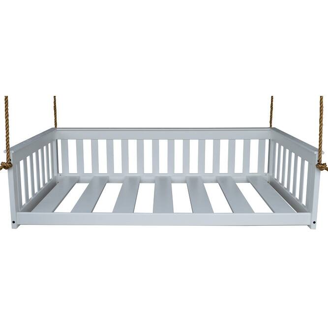 Pine Twin Size Mission-Style Daybed with Rope