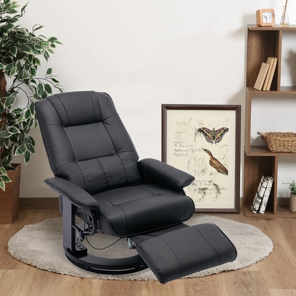 Modern Manual Recliner,Adjustable Swivel Lounge Chair with Footrest Bed Bath & Beyond 38162359