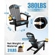 preview thumbnail 3 of 22, WINSOON All Weather HIPS Outdoor Plastic Adirondack Chairs with Cup Holder Set of 4