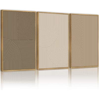 Wall Art Modern Boho Neutral Line Wall Decor Geometric Artwork