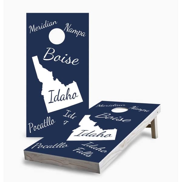 slide 2 of 7, Idaho State Pride Cornhole Game (Choose Wraps or Boards) 2x4 Boards (24" x 48") - Include ALL Accessories
