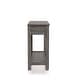 preview thumbnail 3 of 3, Aranda Rustic Grey 43-inch Wood 1-Shelf Sofa Table by Furniture of America