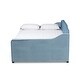 preview thumbnail 17 of 18, Silver Orchid Titus Contemporary Tufted Velvet Daybed with Trundle