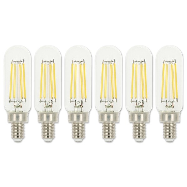 Westinghouse Lighting 5 Watt 60 Watt Equivalent Clear T8 Dimmable Filament LED Light Bulb Candelabra Base 6 Pack 6 Pack Bed Bath Beyond 42340813